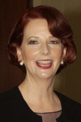 Prime Minister Julia Gillard at the Mid Winter Ball.