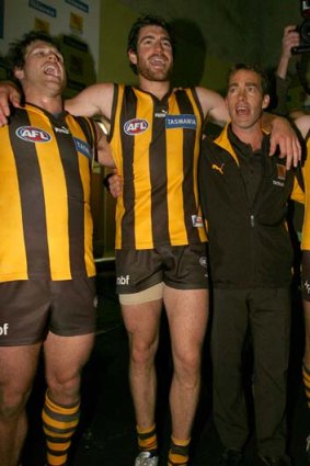 All for one: Timothy Boyle and Alastair Clarkson in 2007.