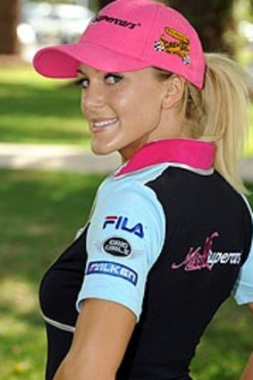 Brisbane's Miss V8 Supercars hopeful Kaitlin Hawkins, 22.