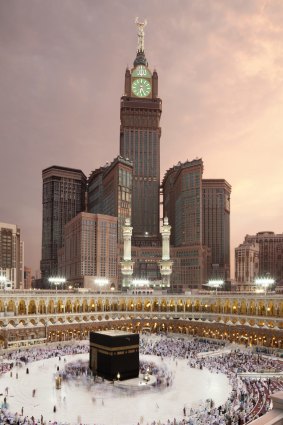 The Abraj Al-Bait Towers in Mecca.
