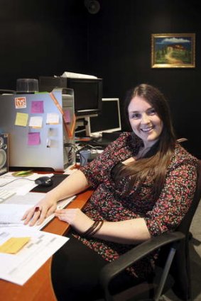 On the job: Convergent media masters student Sinead Brennan says placements can lead to career opportunities.