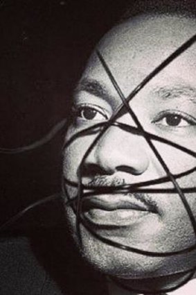 A controversial doctored image of Martin Luther King has been used by Madonna to promote her new album.