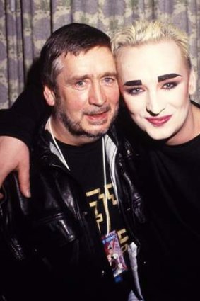 Boy George with his father Jeremy in Florence in 1987.