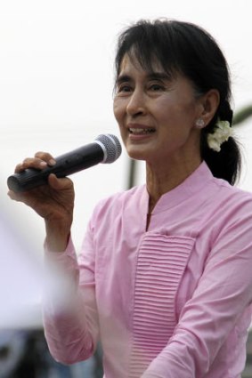 Myanmar pro-democracy leader Aung San Suu Kyi.
