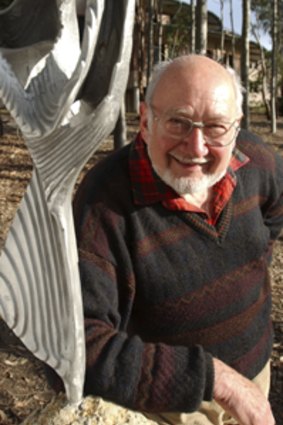 Lifelong passion ... Errol Davis was the instigator of the sculpture park in the grounds of Macquarie University.