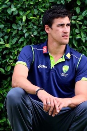 Mitchell Starc ... unhappy at being rested.