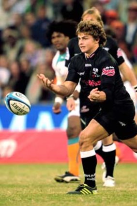 Link man ... Patrick Lambie of the Sharks.