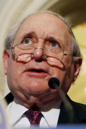 Carl Levin . . . wants the Justice Department and the SEC to examine if Goldman Sachs broke the law by misleading clients.