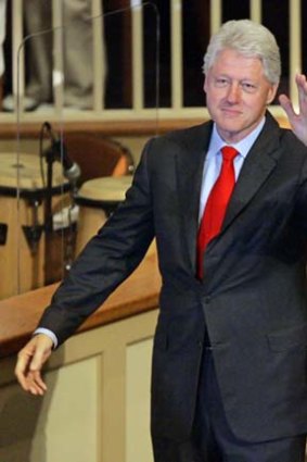 Hosted "the worst party ever" ... former US president Bill Clinton.