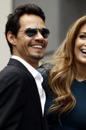Split: Jennifer Lopez and her ex-husband Marc Anthony.