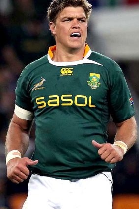 In doubt . . .  Juan Smith of South Africa.
