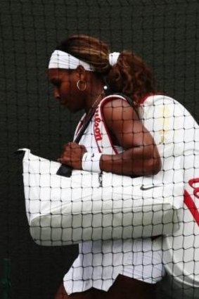 Exit stage left: for the third successive major, Williams has not made it past the fourth round.