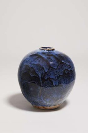 Potter magic: Peter Rushforth strives for a Zen ideal of infallible technique with Jun glazes that produce a range of subtle blues.