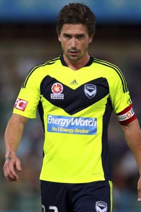 Harry Kewell in March this year, during the round 25 A-League match between the Perth Glory and the Melbourne Victory in Perth.