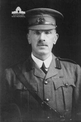 LEADERSHIP: Major General William Bridges, the first commandant of Duntroon, died after being shot by a Turkish sniper at Gallipoli on May 15, 1915. Moments earlier he had been talking to Lieutenant Frederic (Dick) Urquhart, Duntroon's Cadet No. 1.