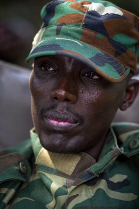 Waiting ... the head of the M23 rebel military forces, Brigadier-General Sultani Makenga.