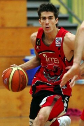 Former Wollongong Hawk Daniel Joyce was ejected from the Canberra Gunners' win over Nunawading.