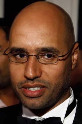 Playboy ... Saif al-Islam Gadhafi in Berlin in 2009.