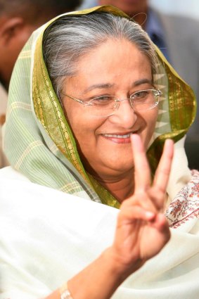 Bangladeshi prime minister Sheikh Hasina photographed in 2008.