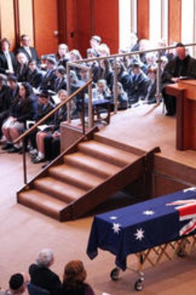 Memorial service for former Australian Governer General, Sir Zelman Cowen.