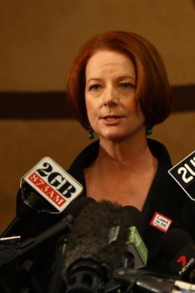 Prime Minister Julia Gillard yesterday.