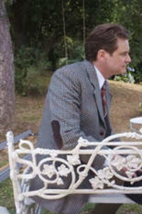 Colin Firth (Stanley) and Emma Stone (Sophie) in <i>Magic in the Moonlight</i>.