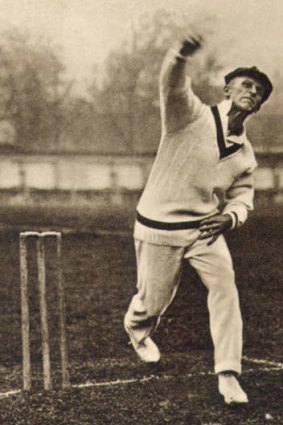 Bowler Clarrie Grimmett tied England's batsmen in knots.