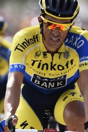 Wreaked havoc: Alberto Contador.