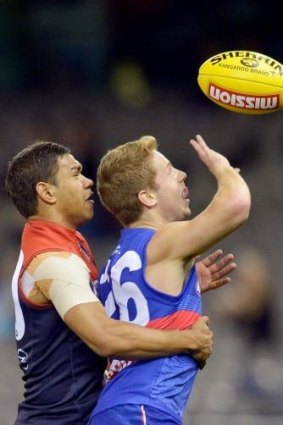 Neville Jetta was subjected to racial abuse by a Bulldogs fan.