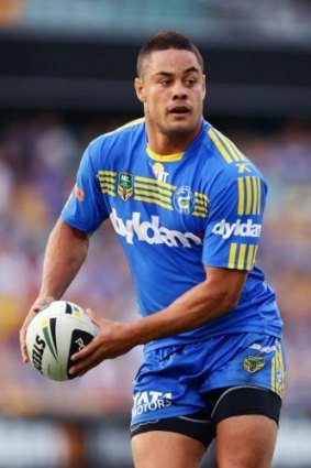 Top value: The Eels' Jarryd Hayne had a big game for the Eels against the Panthers.