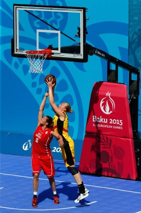 Ann Wauters in action for Belgium.