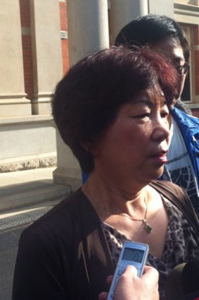 Cui Ling Tao's mother Ding Tao broke down outside the Supreme Court following Mr Bintan's sentencing.