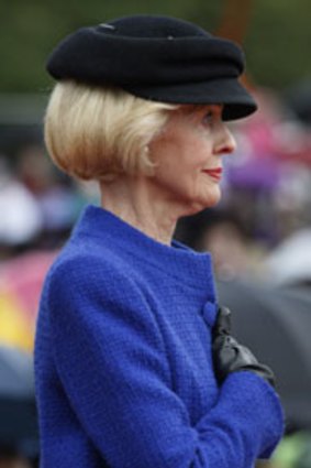 Heartfelt ... the Governor-General, Quentin Bryce, at the War Memorial  last year.