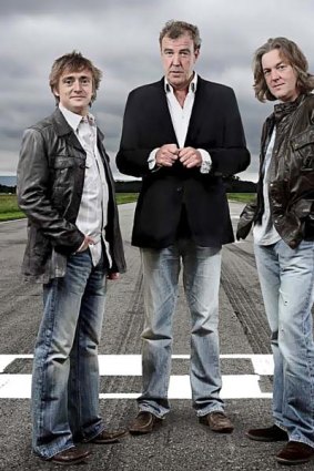 Top Gear presenters Richard Hammond, Jeremy Clarkson and James May.