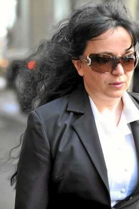 Vicky Soteriou arriving at court in 2011.