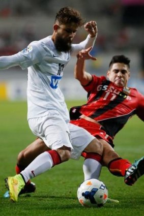 Impressive showing: Vitor Saba was a handful for the FC Seoul midfield.