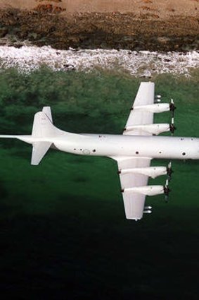 A P-3 Orion aircraft.