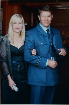 Kellie Merritt and her husband Paul Pardoel, who was killed in Iraq in 2005.