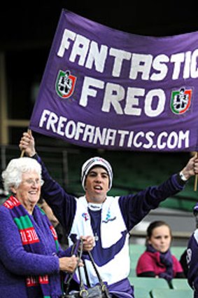 Docker fans show their colours at the MCG.