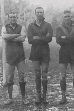 Ernie Mawhinney, Frank Keppel and Tom Davies, from the team of 1935.