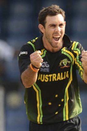 Fiery ... Victoria's Glenn Maxwell is a confident all-rounder.
