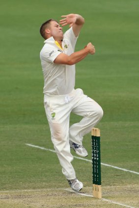 David Warner of Australia A in action during day four of the International Tour Match against New Zealand.