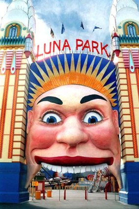 Step right up ... Luna Park's ever-ready smile.
