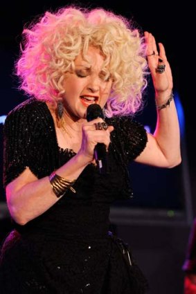 Singer Cyndi Lauper.