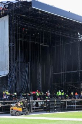 A bit like building the pyramids: The enormity of the job ahead for the Rolling Stones tour.