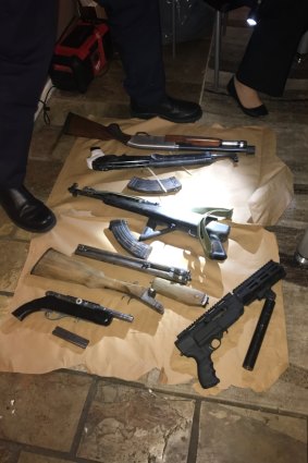 Police seize guns, ammunition and a hand grenade during raids targeting bikie gangs in Canberra.
