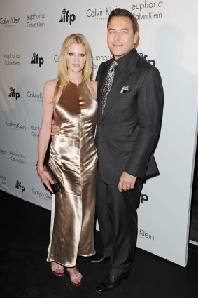 Lara Stone with ex-husband David Walliams at the 2011 Cannes Film Festival.