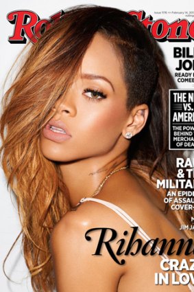 Rihanna on the cover of Rolling Stone.