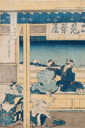 Katsushika Hokusai's Kajikazawa in Kai Province from the Thirty-six Views of Mt Fuji series.
