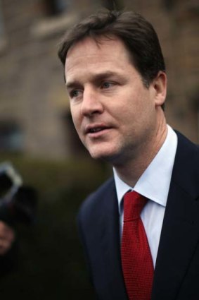 Nicholas Clegg ... support for his party is at a rock-bottom 9 per cent.